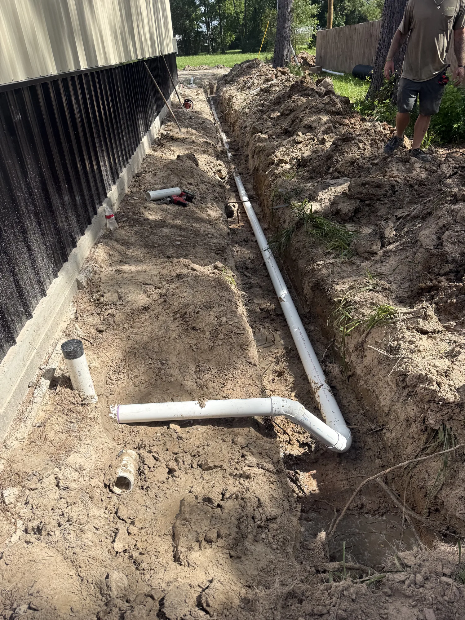 New residential sewer line installation in Sour Lake, TX